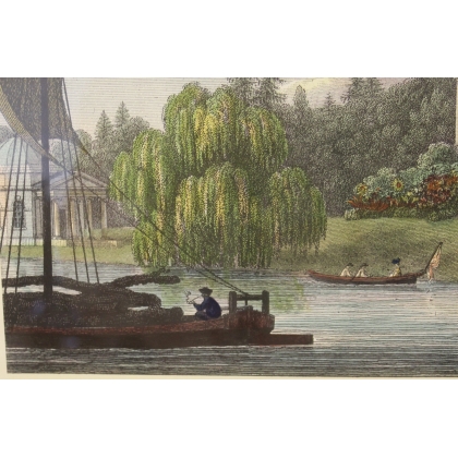 Reproduction of the engraving ‘The Seat of Mrs Garrick’