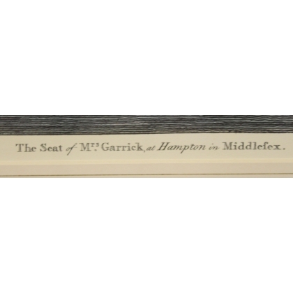 Reproduction of the engraving ‘The Seat of Mrs Garrick’