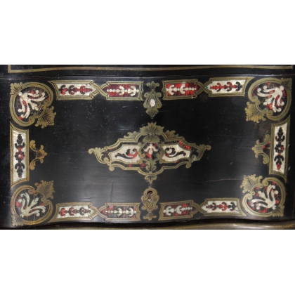 Liqueur cabinet with brass and tortoiseshell marquetry