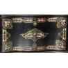 Liqueur cabinet with brass and tortoiseshell marquetry