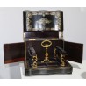 Liqueur cabinet with brass and tortoiseshell marquetry