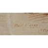 Gravure sanguine "Femme et aigle"