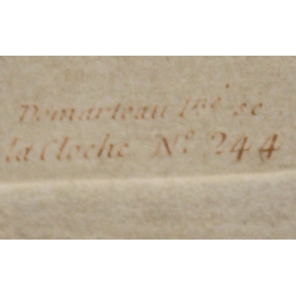 Gravure sanguine "Femme et aigle"