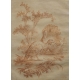 Gravure sanguine "Dindons"