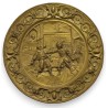 Embossed brass plate, ‘The Quarrel’