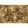 Embossed brass plate, ‘The Quarrel’