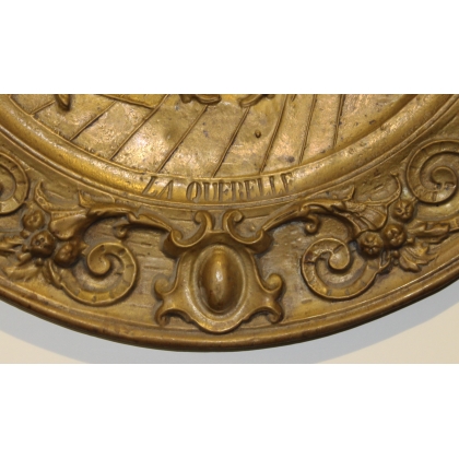 Embossed brass plate, ‘The Quarrel’