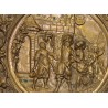 Embossed brass dish, ‘Le Rendez-Vous’