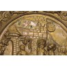 Embossed brass dish, ‘Le Rendez-Vous’