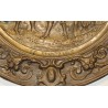 Embossed brass dish, ‘Le Rendez-Vous’