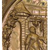 Embossed brass dish, ‘Le Rendez-Vous’