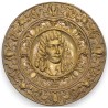 "Molière" embossed brass dish
