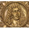 "Molière" embossed brass dish