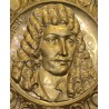 "Molière" embossed brass dish