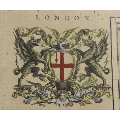 Gravure "Carte de Londres" par SEALE & BOWEN