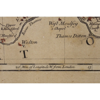 Gravure "Carte de Londres" par SEALE & BOWEN