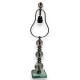 Lampe boules en verre par Jacques ADNET