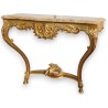 Regency-style console table in gilded wood