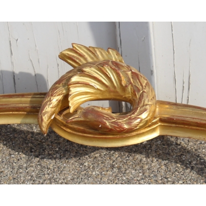 Regency-style console table in gilded wood