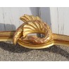 Regency-style console table in gilded wood