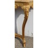 Regency-style console table in gilded wood