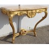 Regency-style console table in gilded wood