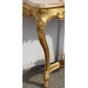 Regency-style console table in gilded wood