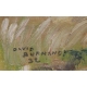 Tableau "Les foins" signé David BURNAND 32