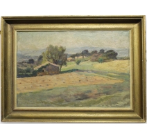 Tableau "Campagne" signé David BURNAND