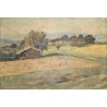 Tableau \"Campagne\" signé David BURNAND