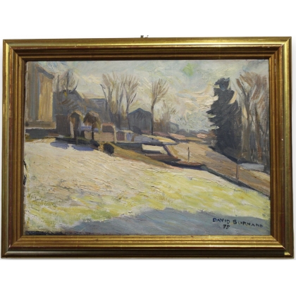 Tableau \"Paysage\" signé David BURNAND 75