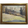 Tableau \"Paysage\" signé David BURNAND 75