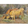 Tableau \"Attelage\" signé David BURNAND 1924