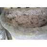 Half-moon-shaped basin made of Jura stone on a pedestal by Moinat SA – Antiques and home décor