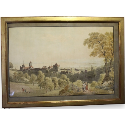 Gravure Lausanne par LORY 1806