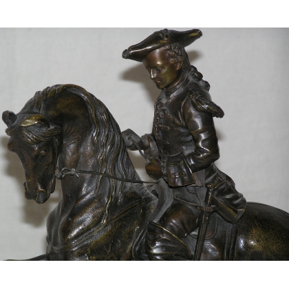 Bronzeskulptur „Hofjagd“. bei Moinat SA – Antiquitäten und Dekoration