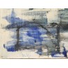 Tableau \"Bord du lac\", signé