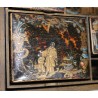 Black lacquer box with gold Chinese decoration