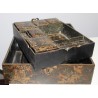 Black lacquer box with gold Chinese decoration