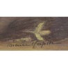 Pastel "Forsythia" signé Aimée RAPIN