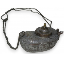 Oil lamp.