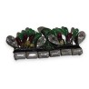 Multicoloured rhinestone belt buckle