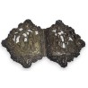 Silver belt buckle