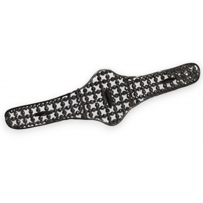 Boucle de ceinture en métal imitant des diamants