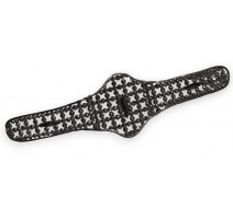 Boucle de ceinture en métal imitant des diamants