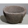 Pink stone holy water font