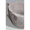 Pink stone holy water font