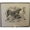 Gravure "Gelinotte" signée Robert HAINARD