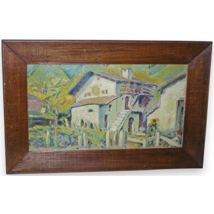 Tableau \"Evolène\" signé PERNET