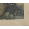 Gravure "Deux chevaines" signée Robert HAINARD
